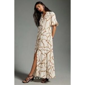 Maeve by Anthropologie Chain Print Maxi Dress – XS